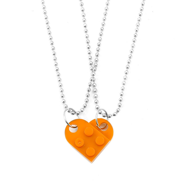 Charming Heart Necklace Set for Couples - Perfect Valentine's Day Gift!