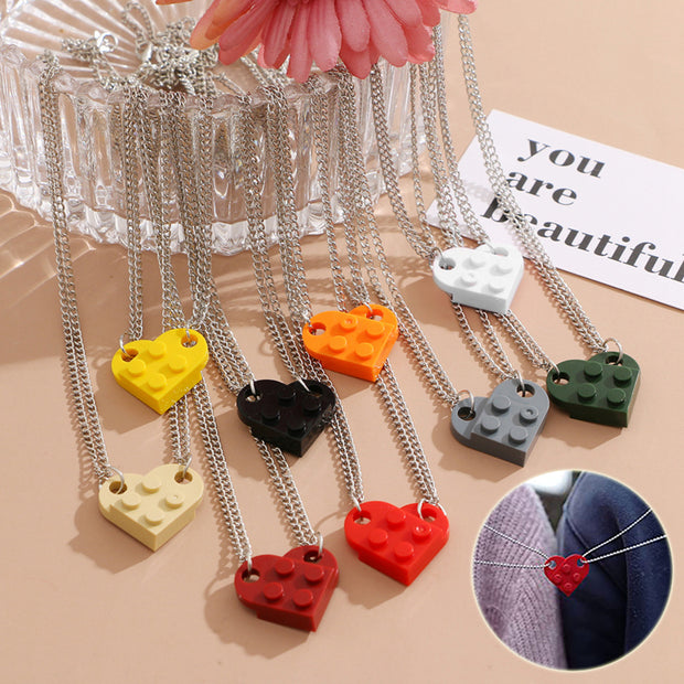 Charming Heart Necklace Set for Couples - Perfect Valentine's Day Gift!