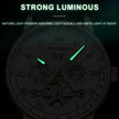 Automatique Mechanical Hollow Watch Luxury Waterproof Date&Week Leather Fashion Men'S Watch Business Male Clock Leisure