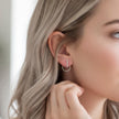 Minimalist Sterling Silver Bar Stud Earrings • Ear Jackets