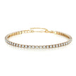 Stunning 2Mm Iced Out Tennis Bracelets for Women - Gold & Silver Stainless Steel with Cubic Zirconia - Perfect Wedding Jewelry Gift