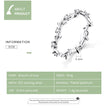 Stackable Finger Rings for Women 925 Sterling Silver Flower Branch Vine Ring CZ Statement Jewelry Female Bague SCR625