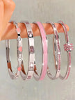 Elevate Your Style with Our Elegant Stainless Steel Stackable Bangle Set – Lightweight, Timeless Fashion Jewelry for Any Occasion!
