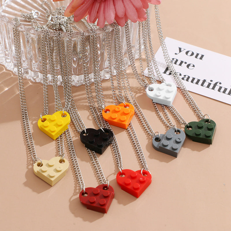 Charming Heart Necklace Set for Couples - Perfect Valentine's Day Gift!