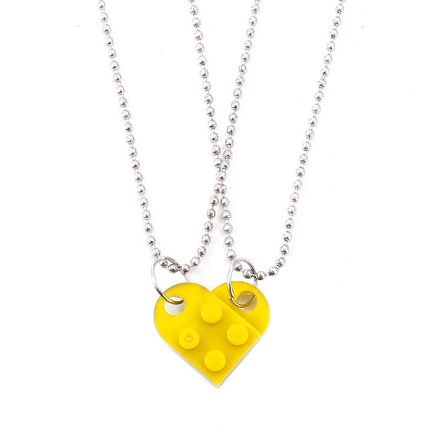 Charming Heart Necklace Set for Couples - Perfect Valentine's Day Gift!