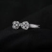 Bow Knot 925 Sterling Silver Cubic Zirconia Ring for Women Fashion Jewelry Gift