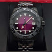 Men'S Watch Automatic Mechanical Watch Movement Sapphire Glass Waterproof Crown Black Fashion Watch