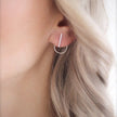 Minimalist Sterling Silver Bar Stud Earrings • Ear Jackets