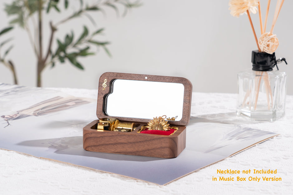 BELLA GLOBE You Are My Sunshine Music Boxes Sunshine Gift for Women Mom Daughter Wife Grandma Sister Girlfriend Girls Walnut Wood You Are My Sunshine Jewelry Music Box