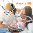 Jstyle 4Pcs Couple Necklace Bracelets Matching Set for Women Men Love Heart Pendant Necklace His & Hers Bracelets Couple Gift