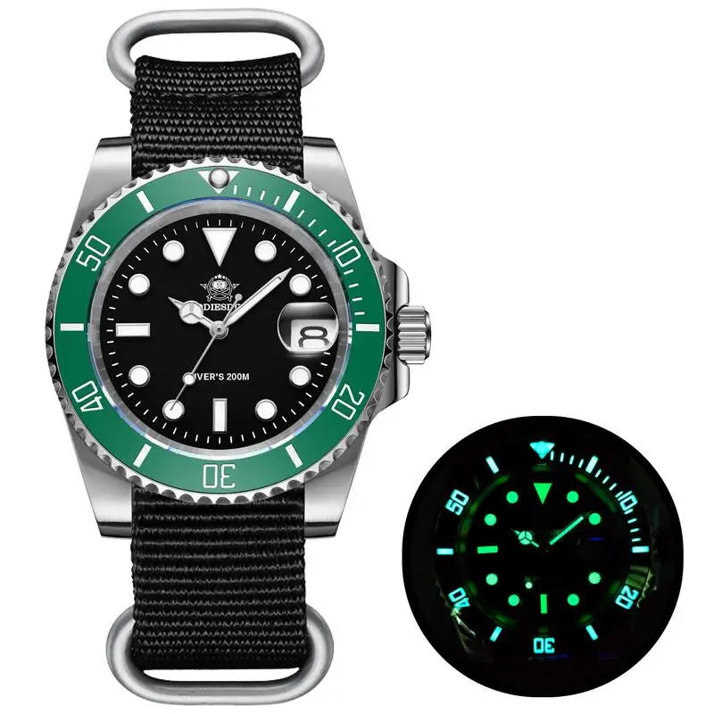Stainless Steel Watch Men'S European and American Business Leisure Quartz Watch Waterproof Outdoor Sports Watch