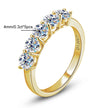3Mm Moissanite Rings for Women S925 Silver 7 Stone Engagement Wedding Sparkling Diamond Ring Fine Jewelry Gift