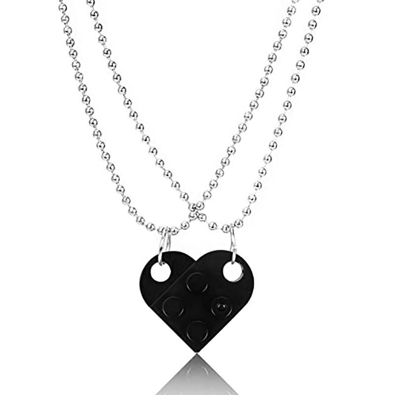 Charming Heart Necklace Set for Couples - Perfect Valentine's Day Gift!