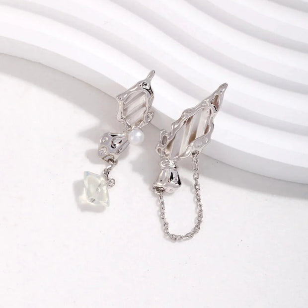 Butterfly Pearl Earrings
