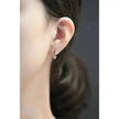 Elegant Single Diamond Earring, Japanese Exquisite Temperament, Simple and Versatile, 9K Gold, Ok629