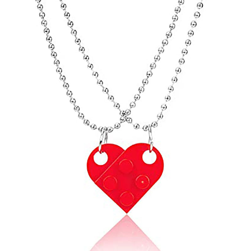 Charming Heart Necklace Set for Couples - Perfect Valentine's Day Gift!