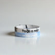 2 Pack of GOD IS FIRST, I AM SECOND Motivational Bracelets - Thin Style Religious Accessories for All Occasions