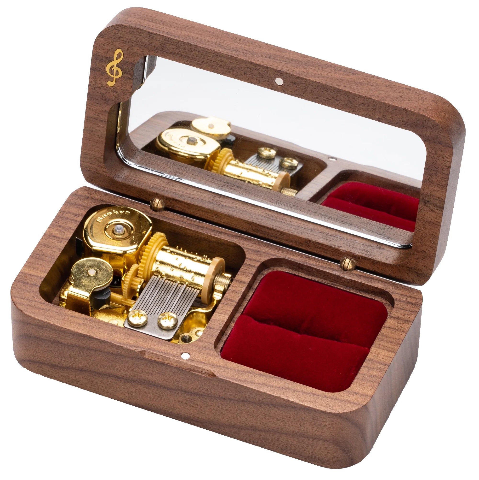 BELLA GLOBE You Are My Sunshine Music Boxes Sunshine Gift for Women Mom Daughter Wife Grandma Sister Girlfriend Girls Walnut Wood You Are My Sunshine Jewelry Music Box