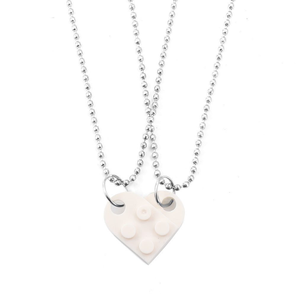 Charming Heart Necklace Set for Couples - Perfect Valentine's Day Gift!