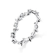 Stackable Finger Rings for Women 925 Sterling Silver Flower Branch Vine Ring CZ Statement Jewelry Female Bague SCR625