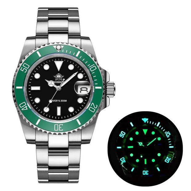 Stainless Steel Watch Men'S European and American Business Leisure Quartz Watch Waterproof Outdoor Sports Watch
