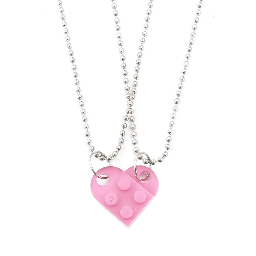Charming Heart Necklace Set for Couples - Perfect Valentine's Day Gift!
