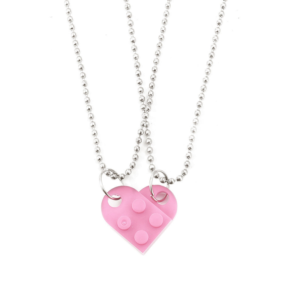 Charming Heart Necklace Set for Couples - Perfect Valentine's Day Gift!