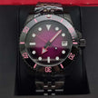 Men'S Watch Automatic Mechanical Watch Movement Sapphire Glass Waterproof Crown Black Fashion Watch