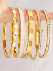 Elevate Your Style with Our Elegant Stainless Steel Stackable Bangle Set – Lightweight, Timeless Fashion Jewelry for Any Occasion!