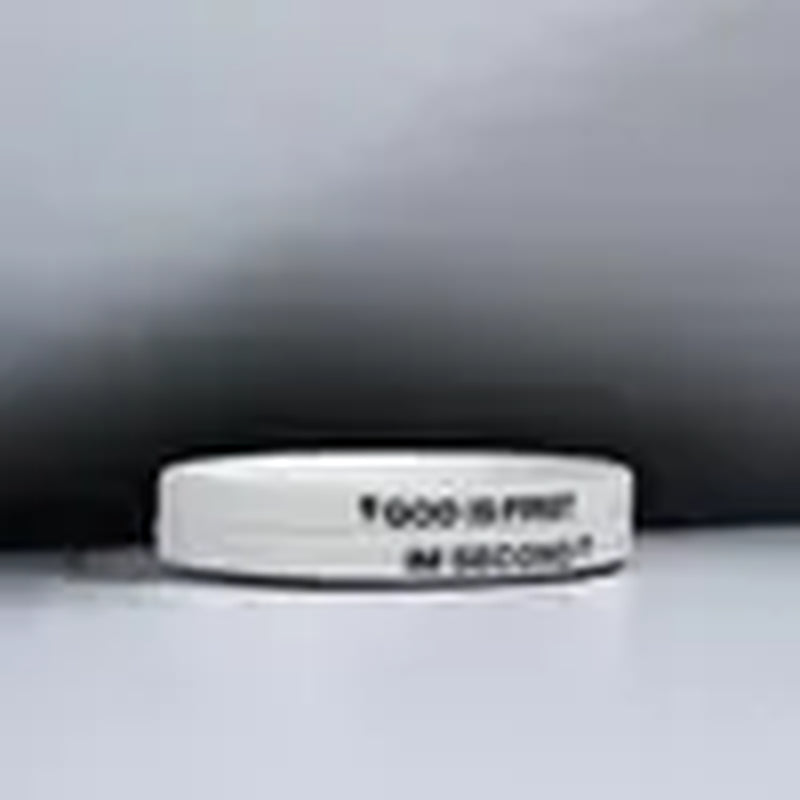 2 Pack of GOD IS FIRST, I AM SECOND Motivational Bracelets - Thin Style Religious Accessories for All Occasions