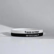 2 Pack of GOD IS FIRST, I AM SECOND Motivational Bracelets - Thin Style Religious Accessories for All Occasions