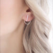 Minimalist Sterling Silver Bar Stud Earrings • Ear Jackets