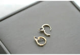 Elegant Single Diamond Earring, Japanese Exquisite Temperament, Simple and Versatile, 9K Gold, Ok629