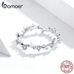 Stackable Finger Rings for Women 925 Sterling Silver Flower Branch Vine Ring CZ Statement Jewelry Female Bague SCR625