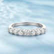 3Mm Moissanite Rings for Women S925 Silver 7 Stone Engagement Wedding Sparkling Diamond Ring Fine Jewelry Gift
