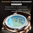 Automatique Mechanical Hollow Watch Luxury Waterproof Date&Week Leather Fashion Men'S Watch Business Male Clock Leisure