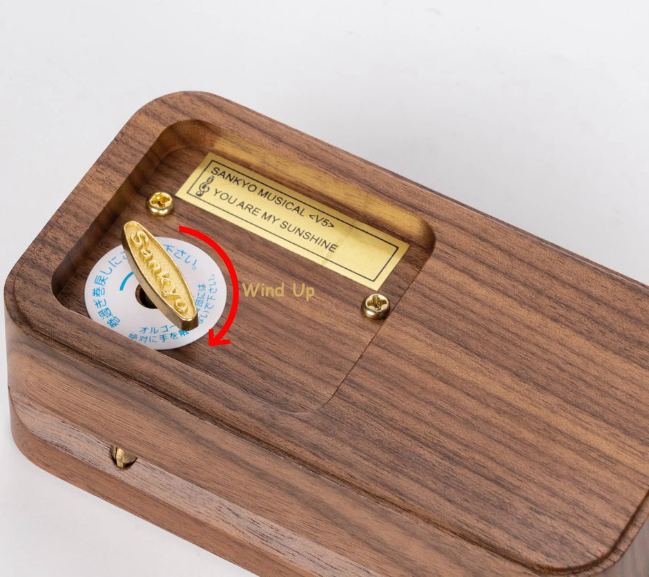 BELLA GLOBE You Are My Sunshine Music Boxes Sunshine Gift for Women Mom Daughter Wife Grandma Sister Girlfriend Girls Walnut Wood You Are My Sunshine Jewelry Music Box